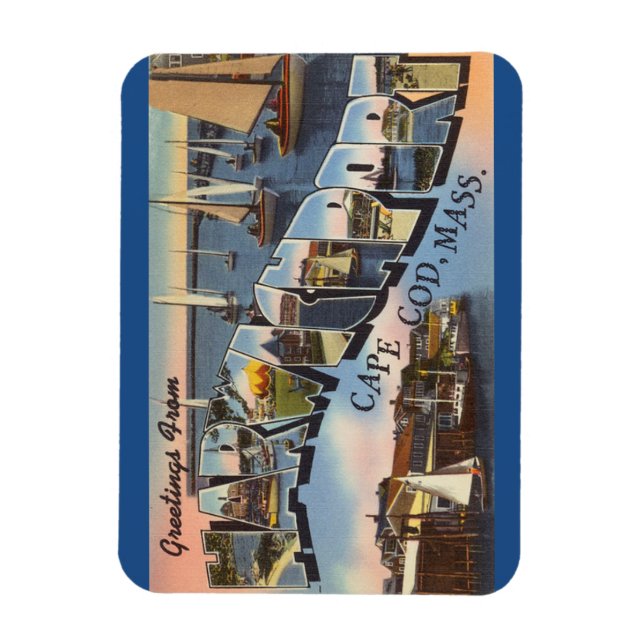 Imán Massachusetts, Cape Cod, Harwichport Magnet (Vertical)
