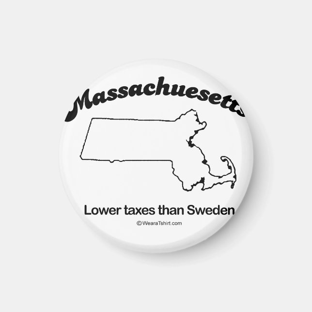 Imán MASSACHUSETTS - "MASSACHUSETTS STATE MOTTO" T-shir (Frente)