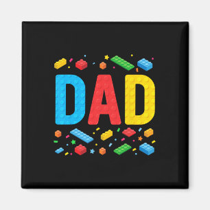 Imán Master Builder Building Bricks Blocks Family Fathe