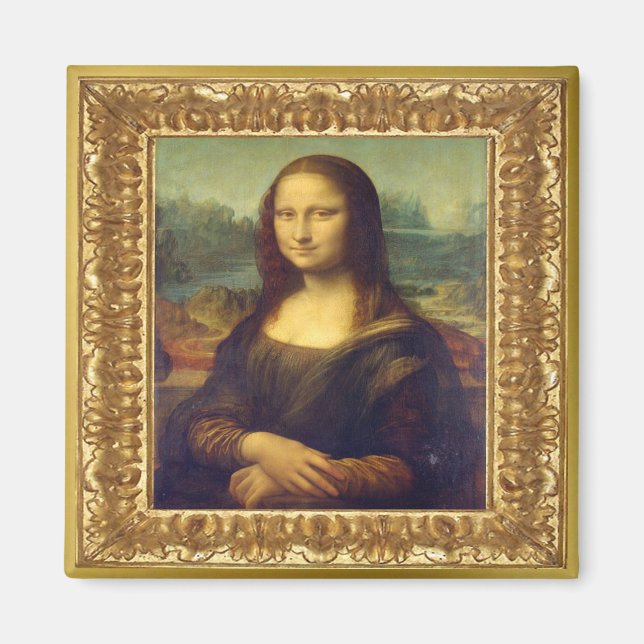 Imán Masterpiece Da Vinci Mona Lisa Magnet (Frente)