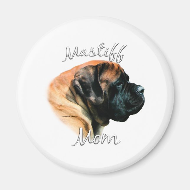 Imán Mastiff (albaricoque) Mamá 2 (Frente)