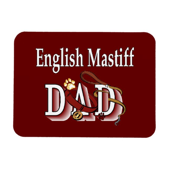 Imán Mastiff Dad English (Horizontal)