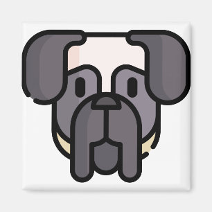 Imán Mastiff en inglés