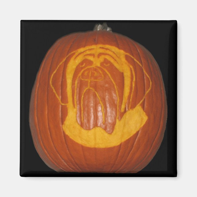 Imán Mastiff Pumpkin Magnet (Frente)