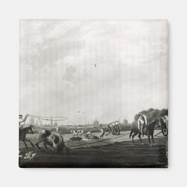 Imán Matadero del Sur grabado por Maile y (Frente)