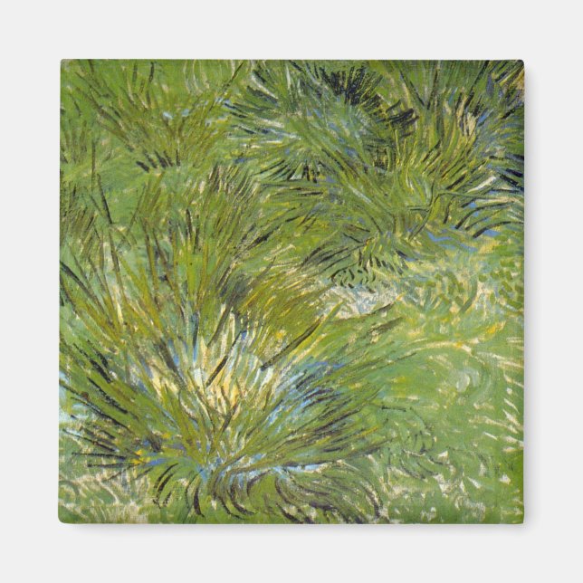 Imán Matas de hierba de Vincent van Gogh (Frente)