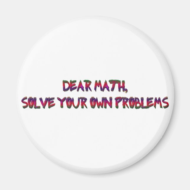 Imán matemática (Frente)