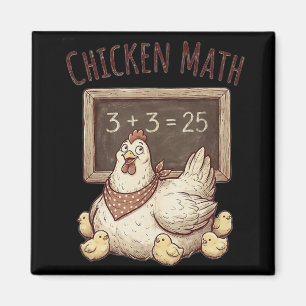 Imán Matemáticas de pollo Ecuación divertida de pizarra