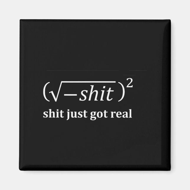 Imán Matemáticas Divertidas Acaban de ser Reales, Ecuac (Frente)