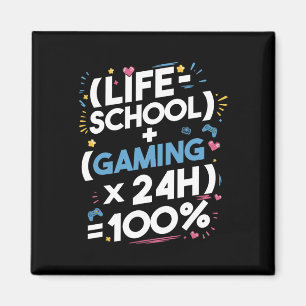 Imán Matemáticas divertidas para gamers adolescentes: F