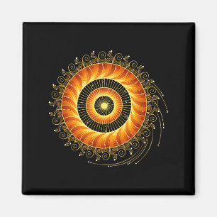 Imán Matemáticas Espiral Geometría Sagrada Fibonacci Ma