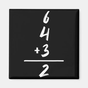 Imán Matemáticas Inspiradas en Béisbol 6 4 3 2 Doble Ju