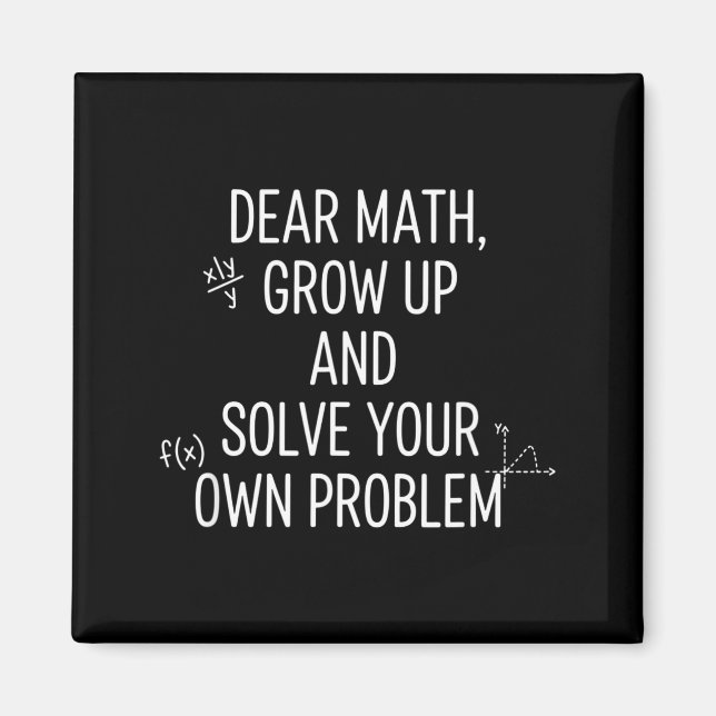 Imán Matemáticas Querida Matemática, Crece Y Resuelve T (Frente)