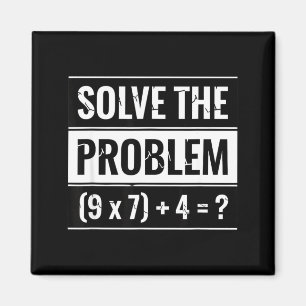 Imán Matemáticas Resuelve El Problema (9 X 7) + 4 = _ M