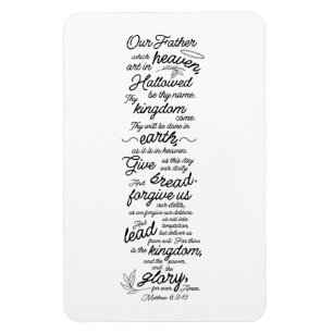 Imán Mateo 6:9-13 Verso de la Biblia de Oración del Señ