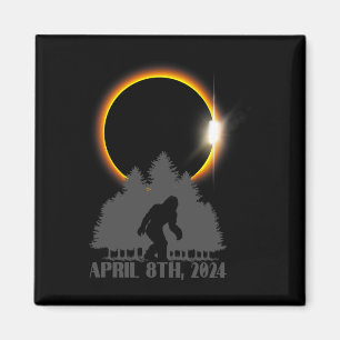 Imán Material gráfico de eclipse solar total Sasquatch 