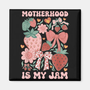 Imán Maternidad es Mermelada Boho Fresa Gráfico Madres