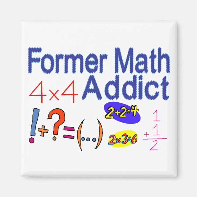 Imán Math Addict (Frente)