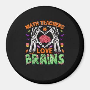 Imán Math Brain Heart Skeleton Hand Zombie Halloween