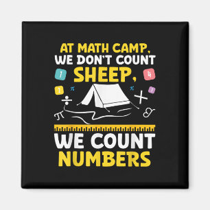 Imán Math Camp Math Camper Matemático Camping Mathem