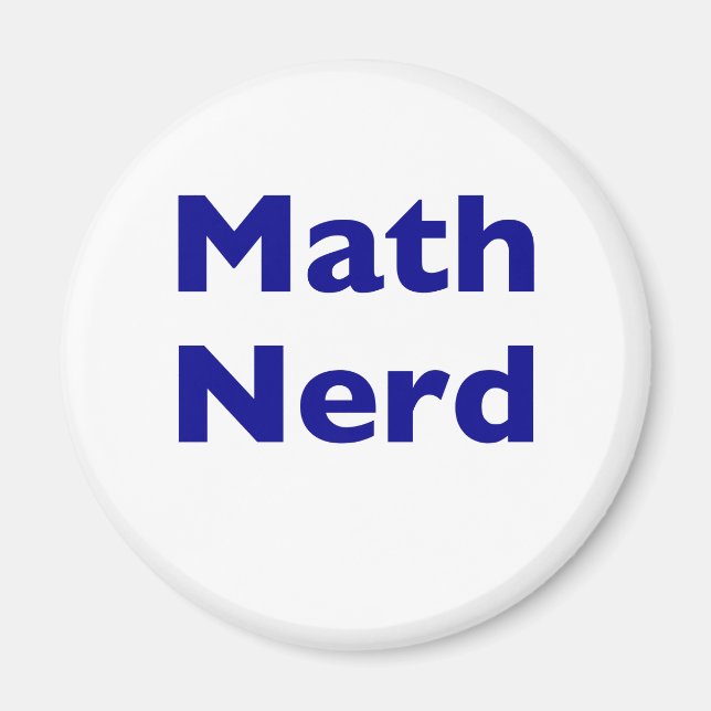 Imán Math Nerd (Frente)