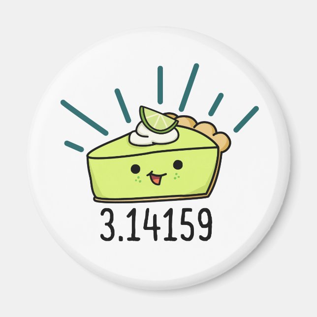 Imán Math Pi Número Gracioso Pie Pun (Frente)