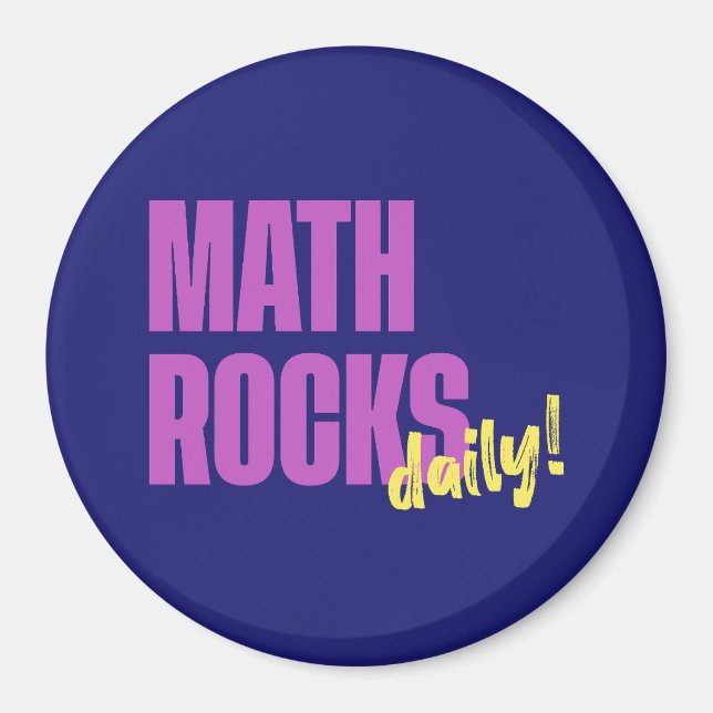 Imán Math Rocks Daily (Frente)