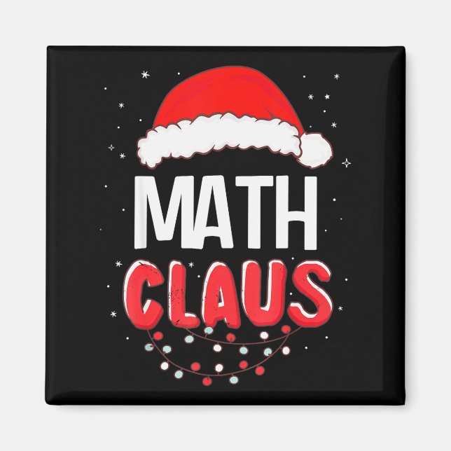 Imán Math Santa Claus Christmas Matching Costume  (Frente)