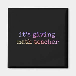 Imán Math Teacher Apreciación Geometría Matemática E