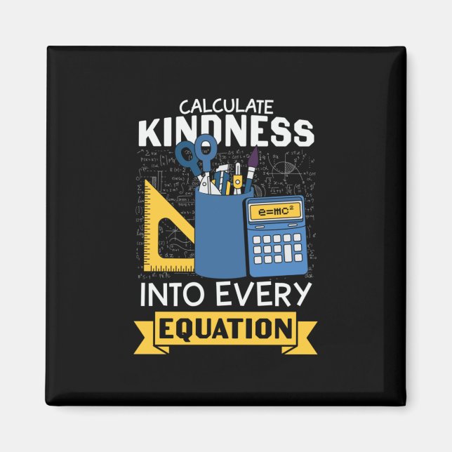 Imán Math Teacher calcula amabilidad (Frente)
