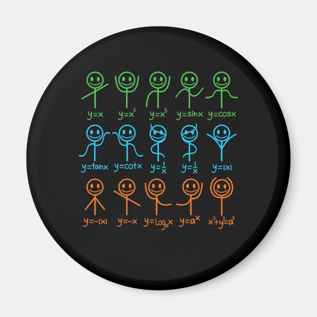 Imán Math Teacher Dance Ecuación matemáticas (Frente)