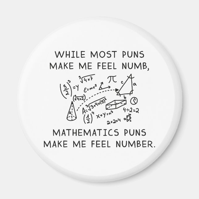 Imán Mathematics Puns (Frente)