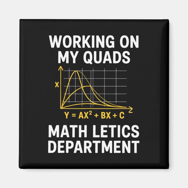 Imán Mathletics Trabajando En Mis Cuádriceps Álgebra Ál (Frente)