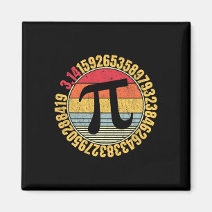 Imán Matleta de símbolos de Nerdy Math Pi