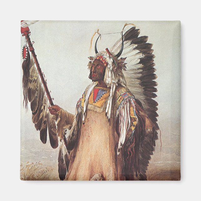 Imán Mato-Tope, retrato en jefe de un mandarín de Karl  (Frente)