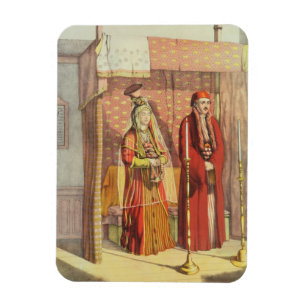 Imán Matrimonio judío, grabado por Charles Parsons, 18