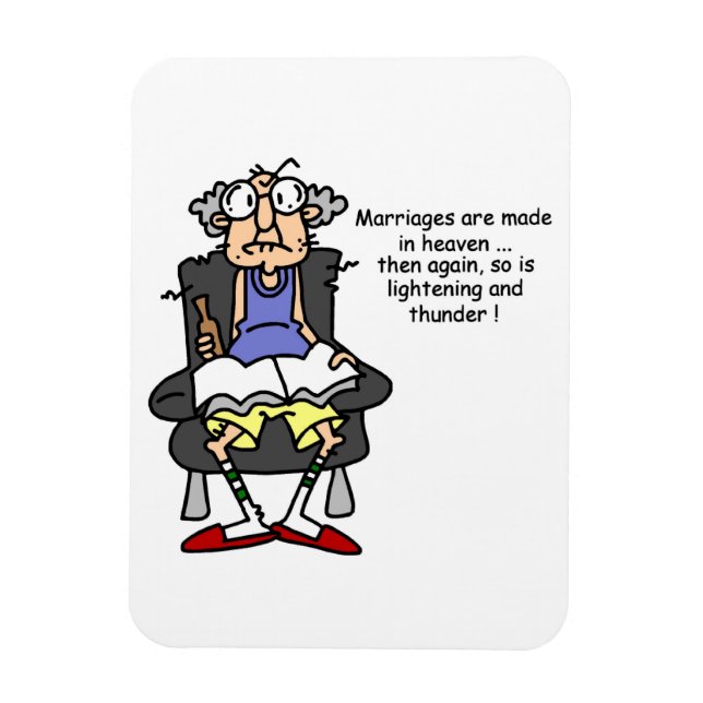 Imán Matrimonio, relámpago, humor trueno (Vertical)