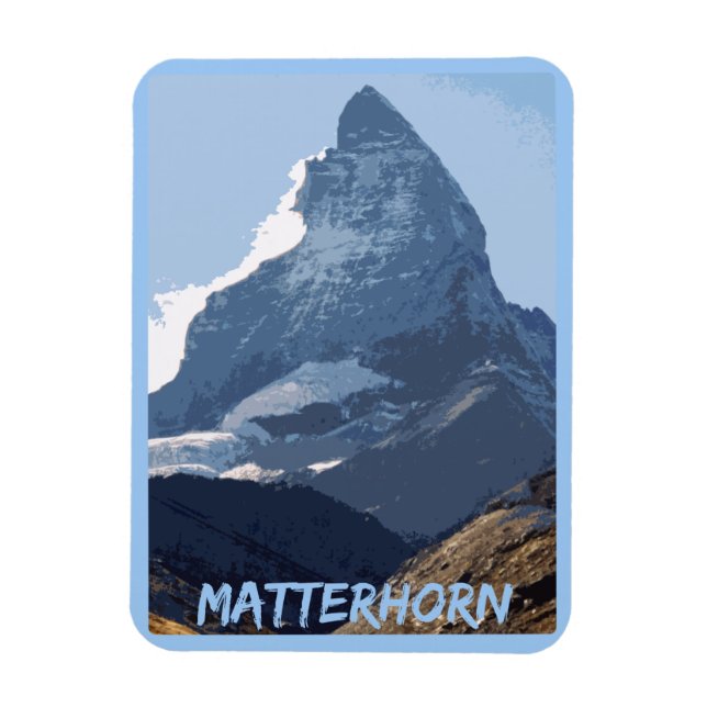 Imán Matterhorn Mountain Design, Zermatt, Suiza (Vertical)
