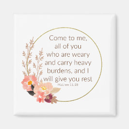 Imán Matthew 11:28 Magnet