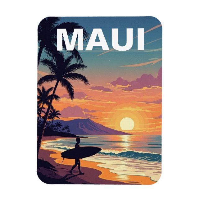 Imán Maui Hawaii Travel (Vertical)