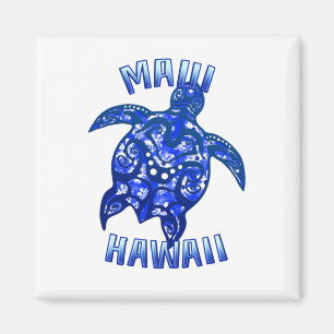 Imán Maui Hawaii Vacaciona a tortuga tribal