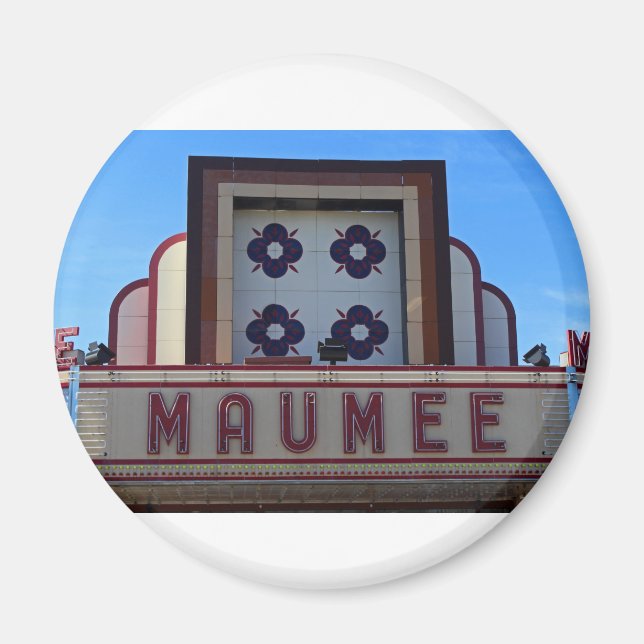 Imán Maumee Theater Marquee (Frente)