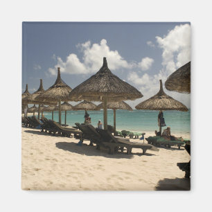 Imán Mauricio, Poste de Flacq. Escena de playa en