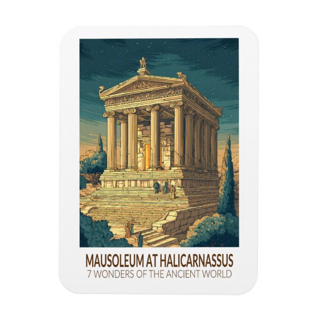 Imán Mausoleum at Halicarnassus 7 Wonders of the World (Vertical)