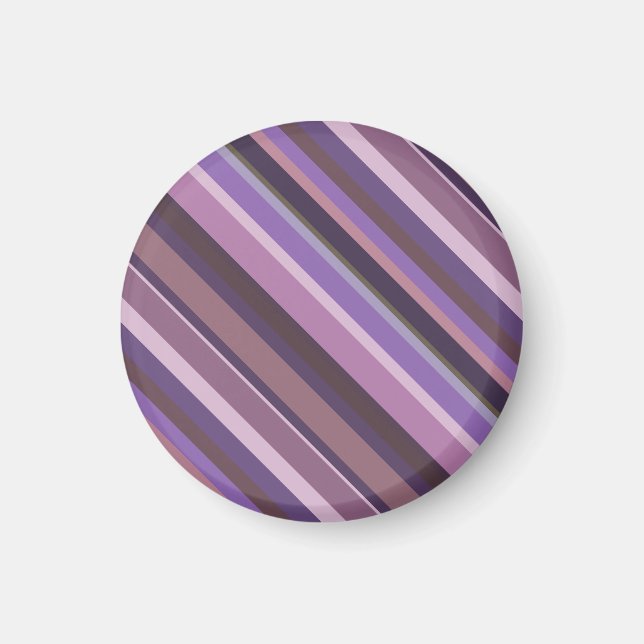 Imán Mauve diagonal stripes (Frente)
