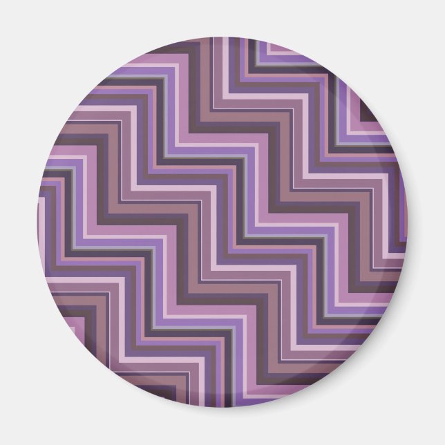 Imán Mauve stripes stairs pattern (Frente)