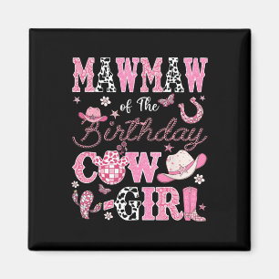 Imán Mawmaw De La Cowgirl De Cumpleaños Rodeo Occidenta