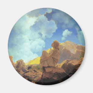 Imán Maxfield Parrish Mañana 1922 Nube Azul Arte Fino