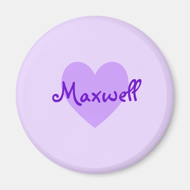 Imán Maxwell en morado (Frente)
