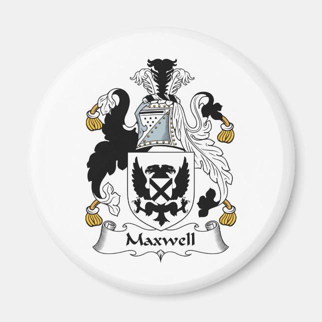 Imán Maxwell Family Crest (Frente)